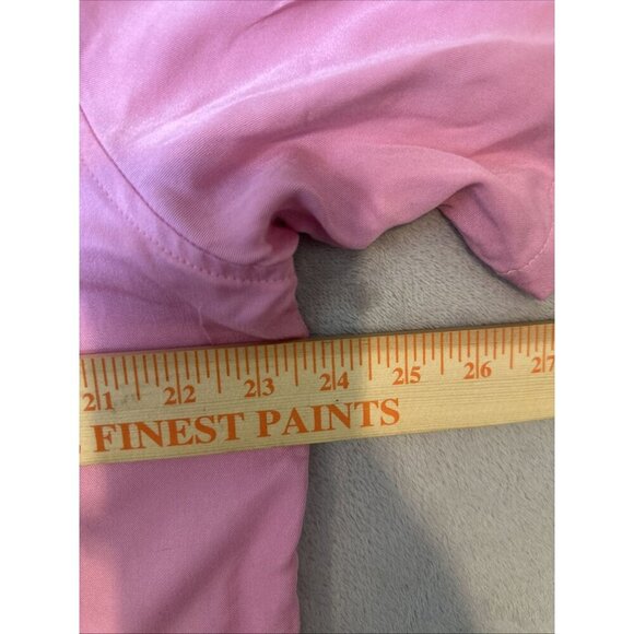 Disney Her Universe Mulan Shirt XL Pink Floral Sword Graphic Button Up NWT - Picture 2 of 8